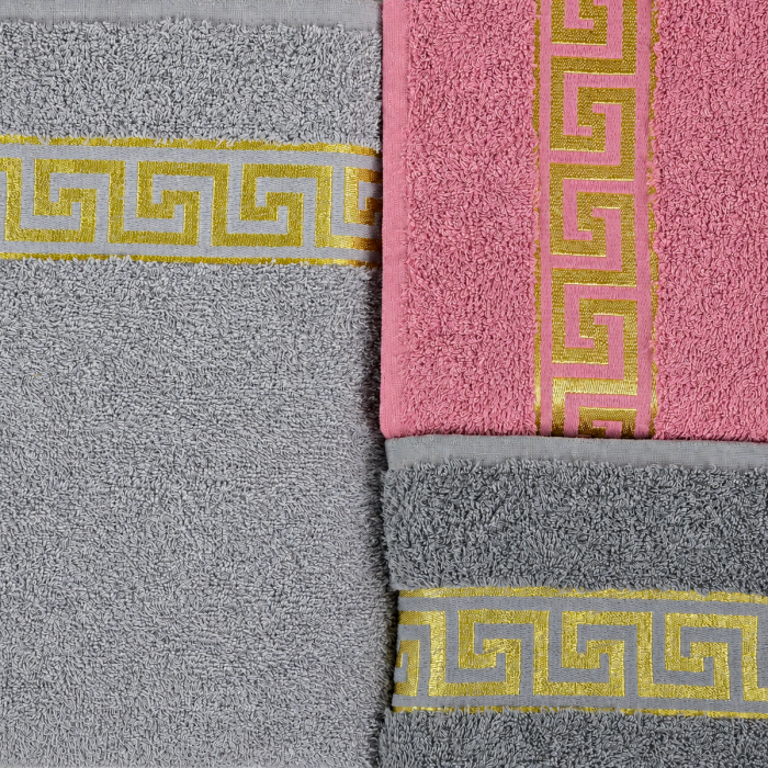 Подарунковий набір банних рушників «Versace» (3 шт, 70х140, у сумці)