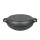 Казан чугунный WOK (Узбекский) 8л, ∅34 х 15.2см с крышкой-сковородкой