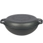 Казан чавунний WOK (Узбецький) 12л, ∅40 х 17.2см із кришкою-сковорідкою