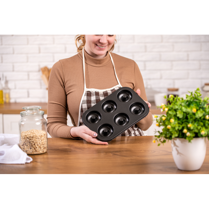 Форма для выпекания Donuts, 6-секционная (металлическая)