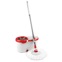 Набір для прибирання 18л Spin Mop SAQI Q5 зі шваброю та відром з металевою центрифугою