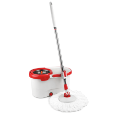 Набір для прибирання 18л Spin Mop SAQI Q5 зі шваброю та відром з металевою центрифугою