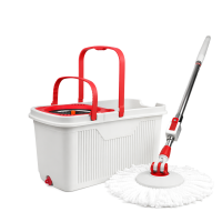 Набор для уборки 22л Spin Mop SAQI Q7 со шваброй и ведром с металлической центрифугой
