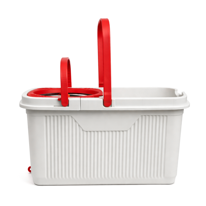 Набор для уборки 22л Spin Mop SAQI Q7 со шваброй и ведром с металлической центрифугой