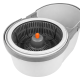 Набор для уборки 22л Spin Mop SAQI Q8 со шваброй и ведром с пластиковой центрифугой