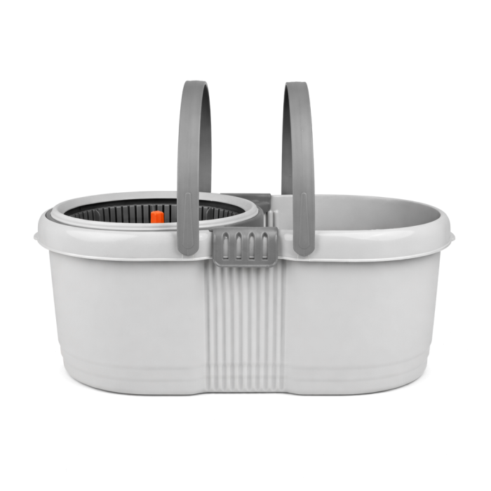 Набор для уборки 22л Spin Mop SAQI Q8 со шваброй и ведром с пластиковой центрифугой