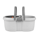 Набор для уборки 22л Spin Mop SAQI Q8 со шваброй и ведром с пластиковой центрифугой