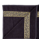 Набор хлопковых полотенец для ванной Versace, антрацит (банное 70х140 + для лица 50х90)