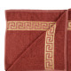Набор хлопковых полотенец для ванной Versace, терракотовый (банное 70х140 + для лица 50х90)