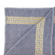 Набор хлопковых полотенец для ванной Versace, серый (банное 70х140 + для лица 50х90)